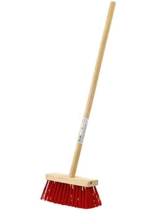 Garden Tools Set, 3-Piece, Wooden Handle Shovel, Rake and Brush, Blue and Green - Image 4